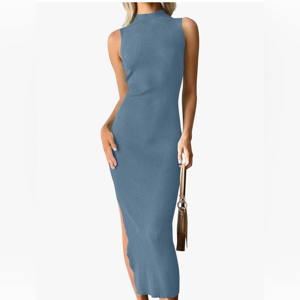 Knit Sleeveless Sweater Dress